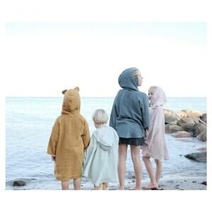 Fabelab Organic Cotton Kids Cover up/Poncho Sz. 3-7 Years Old One SizeBeachgrass